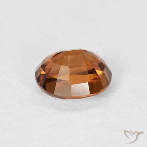 9,17 ctw natürlicher Mittelorange Zirkon, Oval, VVS-VS