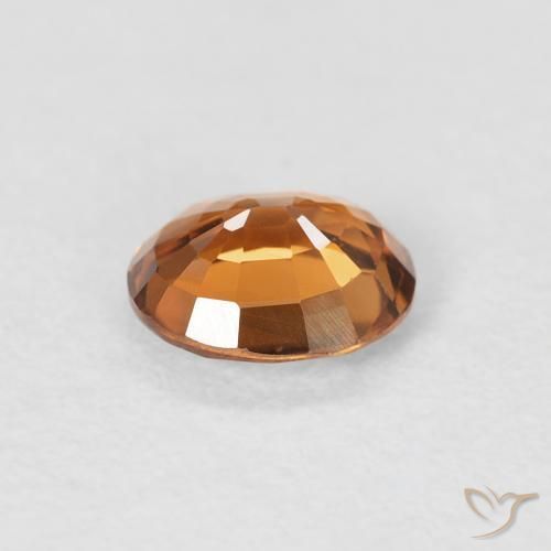 9,17 ctw natürlicher Erde Orange Zirkon, Oval, VVS-VS