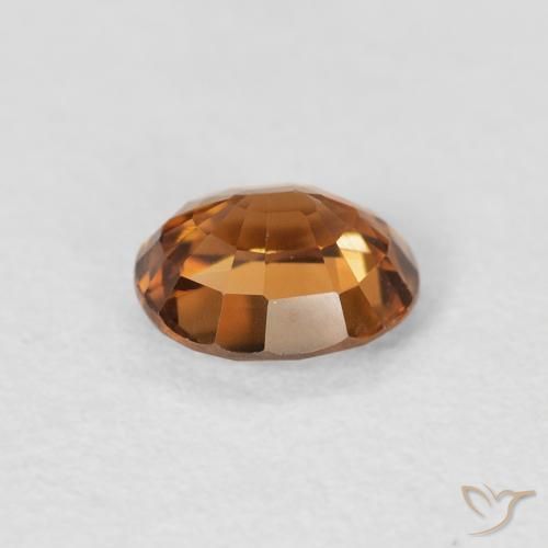 9,17 ctw natürlicher tieforange Zirkon, Oval, VVS