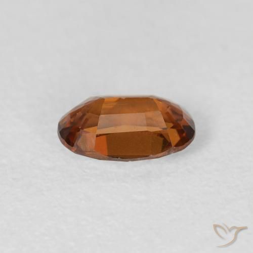 9,17 ctw natürlicher Medium Dark-Orange Zirkon, Oval, VVS-VS