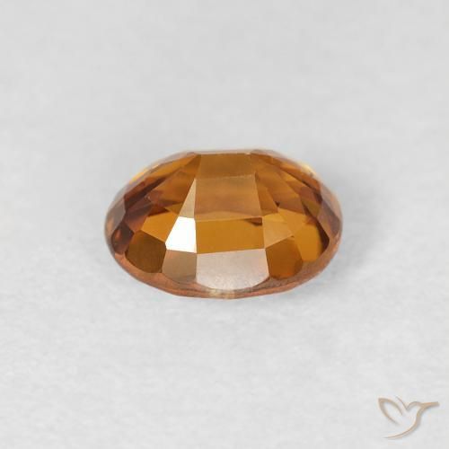 9,17 ctw natürlicher tieforange Zirkon, Oval, VS