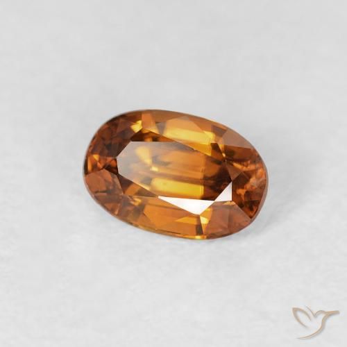 9,17 ctw natürlicher Mittelorange Zirkon, Oval, VS