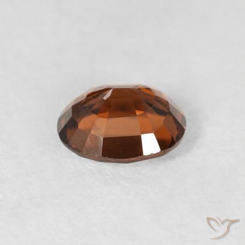 9,17 ctw natürlicher Tiefes bräunliches Orange Zirkon, Oval, VS