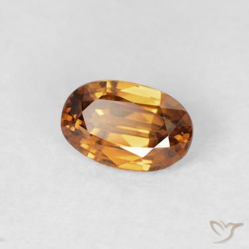 9,17 ctw natürlicher Mittelorange Zirkon, Oval, VS