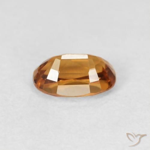 9,17 ctw natürlicher Mittelorange Zirkon, Oval, VVS-VS
