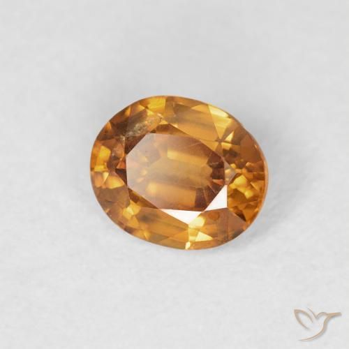 9,17 ctw natürlicher Erde Orange Zirkon, Oval, VS
