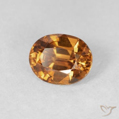 9,17 ctw natürlicher Mittelorange Zirkon, Oval, VS
