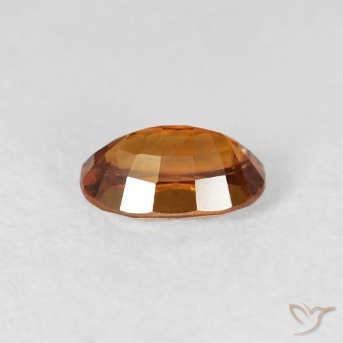 9,17 ctw natürlicher Medium Dark-Orange Zirkon, Oval, VS