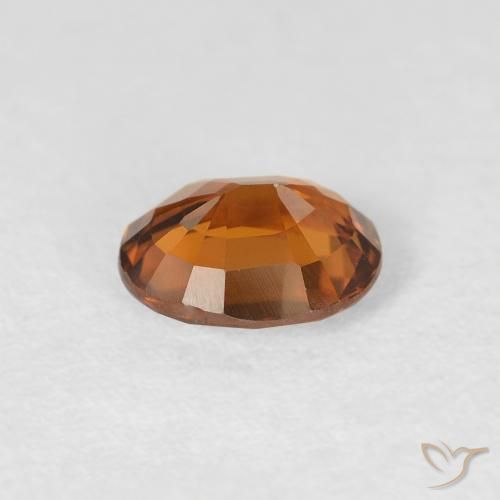 9,17 ctw natürlicher tieforange Zirkon, Oval, VS