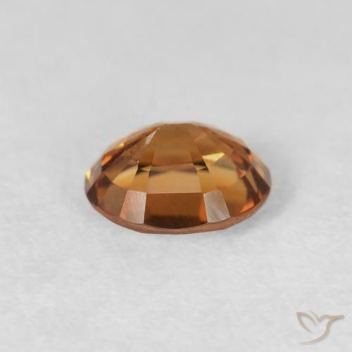 9,17 ctw natürlicher Rostorange Zirkon, Oval, VS