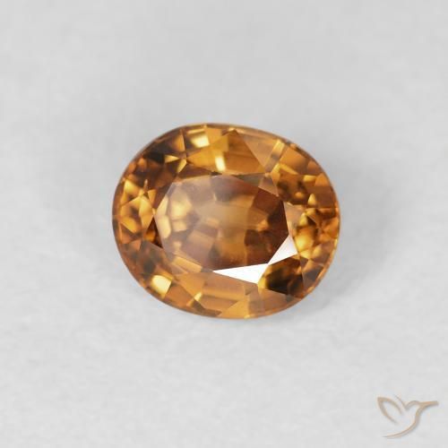 9,17 ctw natürlicher Mittelorange Zirkon, Oval, VS