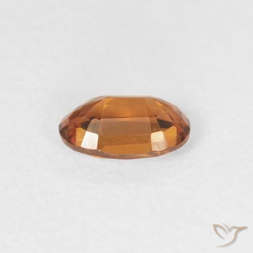9,17 ctw natürlicher tieforange Zirkon, Oval, VVS
