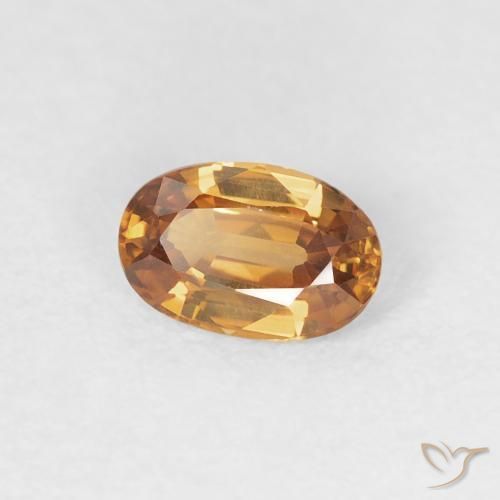 9,17 ctw natürlicher Mittelorange Zirkon, Oval, VVS