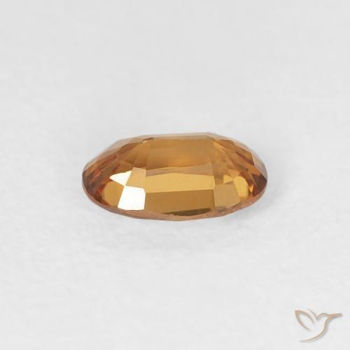 9,17 ctw natürlicher Mittelorange Zirkon, Oval, VVS