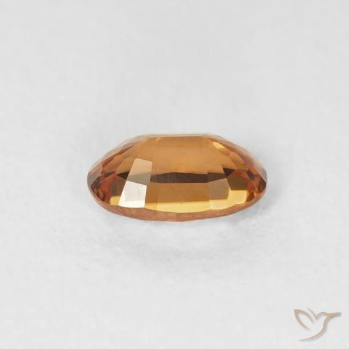 9,17 ctw natürlicher tieforange Zirkon, Oval, VVS