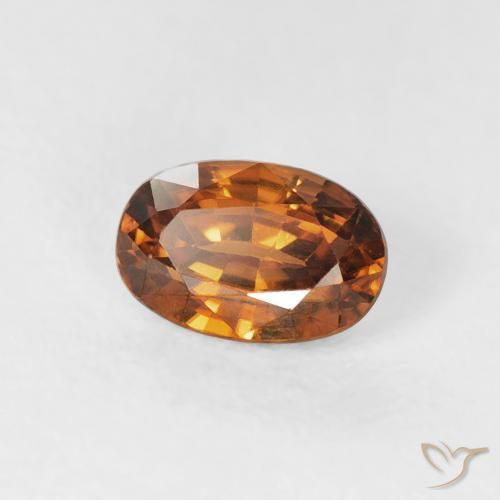 9,17 ctw natürlicher Mittelorange Zirkon, Oval, VVS
