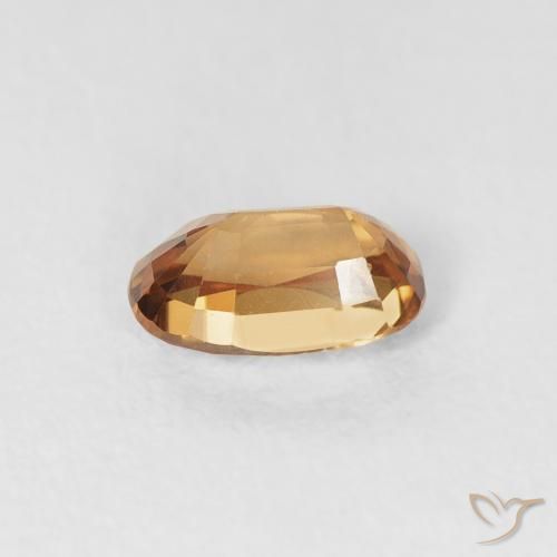 9,17 ctw natürlicher Rostorange Zirkon, Oval, VVS