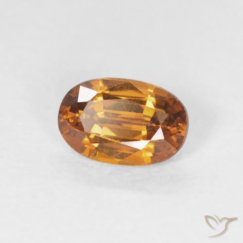 9,17 ctw natürlicher Mittelorange Zirkon, Oval, VVS