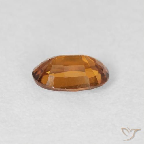 9,17 ctw natürlicher orange-braun Zirkon, Oval, VVS-VS
