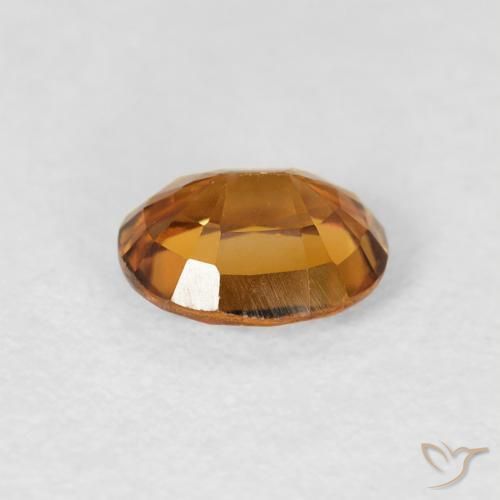9,17 ctw natürlicher Mittelorange Zirkon, Oval, VVS-VS