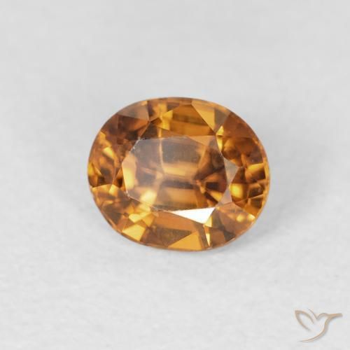 9,17 ctw natürlicher Mittelorange Zirkon, Oval, VS