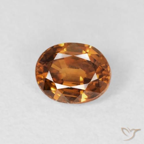 9,17 ctw natürlicher Mittelorange Zirkon, Oval, VS