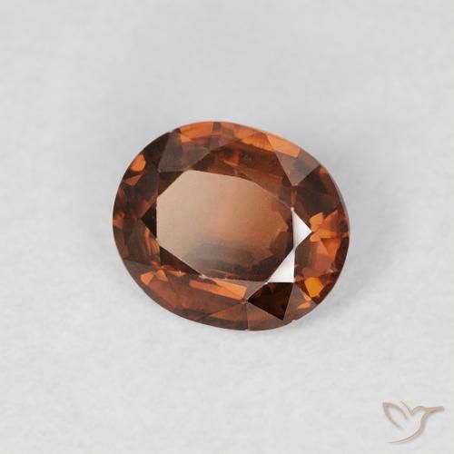 9,17 ctw natürlicher Mittelorange Zirkon, Oval, VS