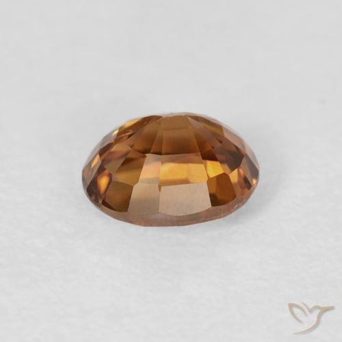 9,17 ctw natürlicher Mittelorange Zirkon, Oval, VVS-VS