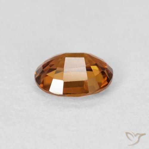 9,17 ctw natürlicher Mittelorange Zirkon, Oval, VVS-VS
