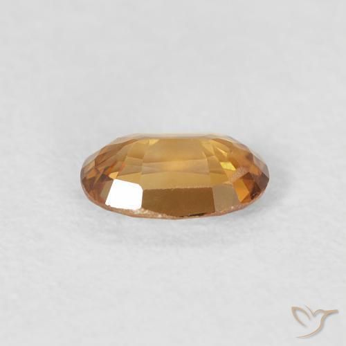 9,17 ctw natürlicher Mittelorange Zirkon, Oval, VVS-VS