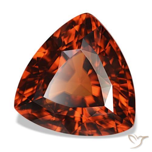 11,34 ctw natürlicher roter Zirkon, Trillion, VVS