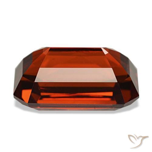 8,30 ctw natürlicher roter Zirkon, Smaragdschliff, VVS