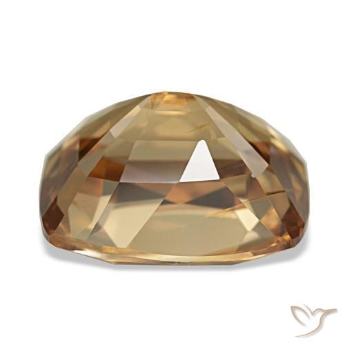 7,41 ctw natürlicher goldener Zirkon, Kissenschliff, VVS-VS